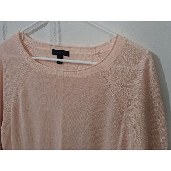 J Crew Womens Small Summer Weight Linen Viscose Sweater Boat Neck Peach - Picture 4 of 9